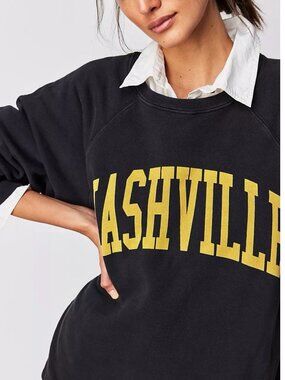 Free People Original Retro Brand “NASHVILLE” Sweatshirt NWT!